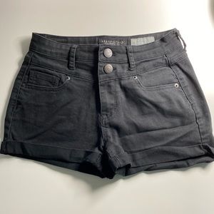 Aeropostale High Rise Black Shorts